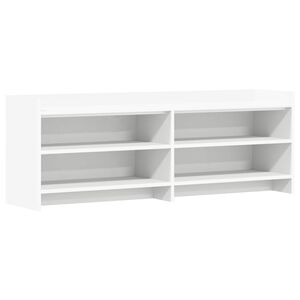 vidaXL TV Cabinet 135 x 33 x 47 cm White Engineered Wood
