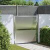 vidaXL Garden Gate with Lock Silver 96 x 100 cm Stainless Steel