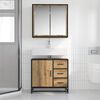 vidaXL Bathroom Furniture Set 2 pcs Artisan Oak Engineered Wood
