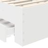 vidaXL Bed Frame with Drawer White 100 x 200 cm Engineered Wood