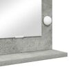 vidaXL Vanity Mirror with Mirror Concrete Grey 100 x 55 x 18 cm