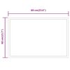 vidaXL LED Bathroom Mirror 40x60 cm