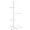 vidaXL 5-Floor Flower Stand 43x22x98 cm White Metal
