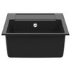 vidaXL Sink Black 780 x 500 mm 80% Quartz and 20% Resin