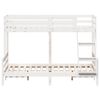 vidaXL Bunk Bed without Mattress 90x200/140x200 cm White Solid Wood