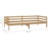 vidaXL Day Bed without Mattress Honey Brown Solid Wood Pine 90x200cm