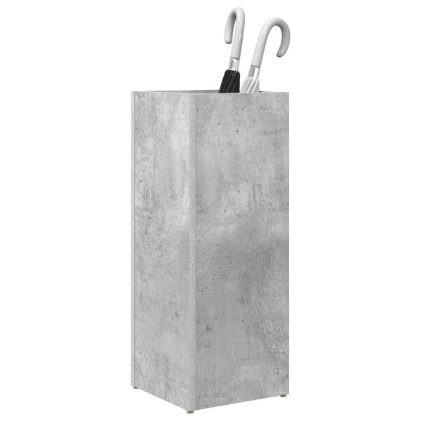 vidaXL Umbrella Stand Concrete Grey 25 x 24.5 x 64 cm Engineered Wood