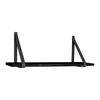 House Nordic Shelf with Leather Straps Lila Black
