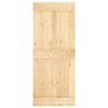 vidaXL Sliding Door with Hardware Set 85x210 cm Solid Wood Pine