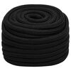 vidaXL Work Rope Black 20 mm 100 m Polyester