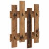 vidaXL Wall-Mounted Coat Rack Old wood 60 x 3 x 82 cm Engineered wood