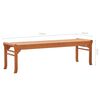 vidaXL 3-Seater Garden Bench 150 cm Solid Eucalyptus Wood