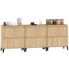 vidaXL Sideboards 3 pcs Sonoma Oak 60x35x70 cm Engineered Wood