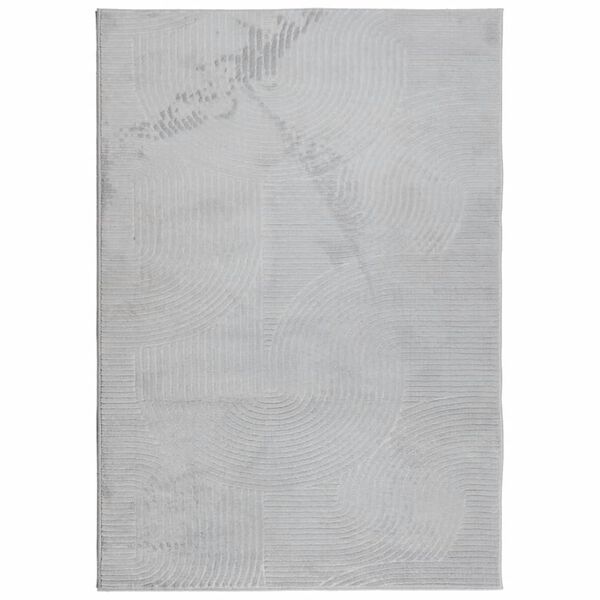 vidaXL Rug IZA Short Pile Scandinavian Look Grey 140x200 cm