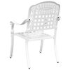 vidaXL Garden Chair 2 pcs White 55 x 56.5 x 91cm Aluminium