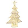 vidaXL Christmas Tree with 120 LEDs Warm white 120 cm PET