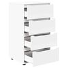 vidaXL Storage Cabinets 2 pcs White 60 x 48 x 105 cm Engineered Wood