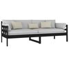 vidaXL Day Bed without Mattress Black Solid Wood Pine 80x200 cm