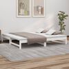 vidaXL Pull-out Day Bed without Mattress White 2x(80x200) cm