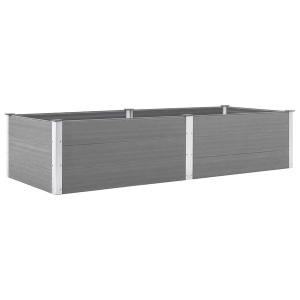 vidaXL Garden Raised Bed 250x100x54 cm WPC Grey