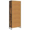 vidaXL Tall Cabinets 2 pcs Smoke Oak 79 x 36 x 200 cm Engineered Wood