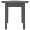 vidaXL Coffee Table Grey &Oslash; 45x40 cm Solid Wood Pine