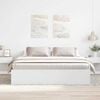 vidaXL Bed Frame without Mattress White 200x200 cm