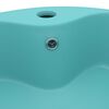 vidaXL Luxury Wash Basin with Overflow Matt Light Green 36x13 cm Ceramic