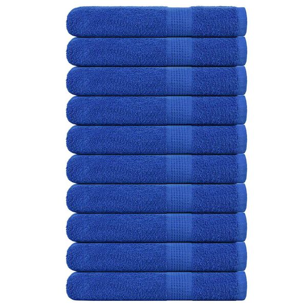 vidaXL Towels "FROGN" 10 pcs Blue 100x200 cm 360 gsm