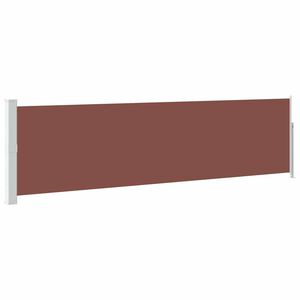 vidaXL Patio Retractable Side Awning 140x500 cm Brown