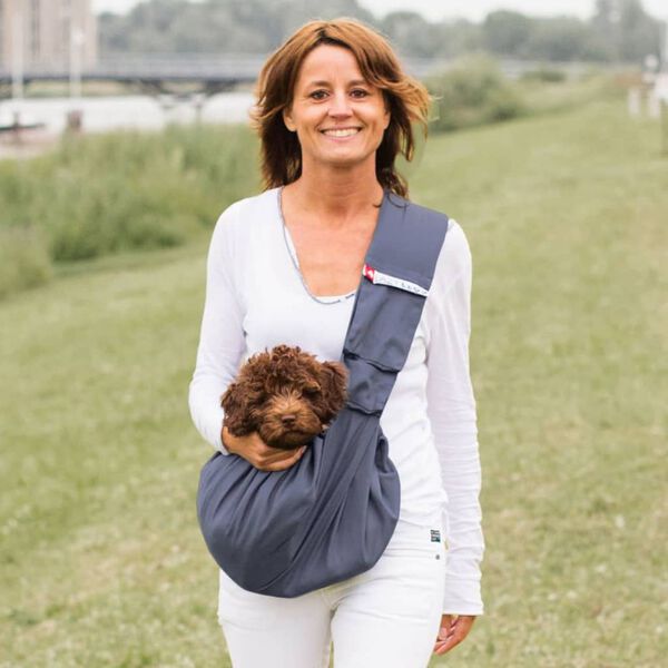 4Lazylegs Pet Carrier Canvas 7 kg Navy Blue XS