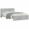 vidaXL Bed Frame without Mattress Concrete Grey 120x190 cm Small Double