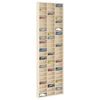 vidaXL Wall Display Case Beige 30 x 4.5 x 96 cm Engineered Wood