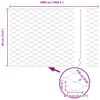 vidaXL Hexagon Fence Silver 0.4 x 50 m Galvanised steel