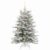 vidaXL Artificial Hinged Christmas Tree White 120 cm PE and PVC