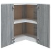 vidaXL Hanging Corner Cabinet Lyon Grey Sonoma 57x57x60 cm Engineered Wood