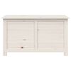 vidaXL Outdoor Cushion Box White 100x50x56 cm Solid Wood Fir