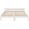 vidaXL Bed Frame without Mattress White 160x200 cm Solid Wood Pine