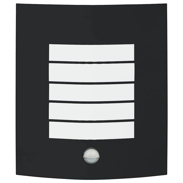 vidaXL Outdoor Wall Light Black 23.5 x 9 x 26 cm