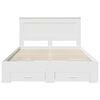 vidaXL Bed Frame with Drawer with Headboard Manual Engineered Wood