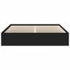 vidaXL Bed Frame without Mattress Black 200x200 cm