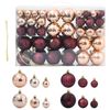 vidaXL Christmas Baubles 100 pcs Champagne and Dark Brown &Oslash;3/4/6 cm
