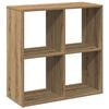 vidaXL Room Divider Bookcase Artisan Oak 69.5x29x69.5 cm Engineered Wood