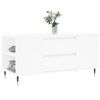 vidaXL Coffee Table White 102x44.5x50 cm Engineered Wood