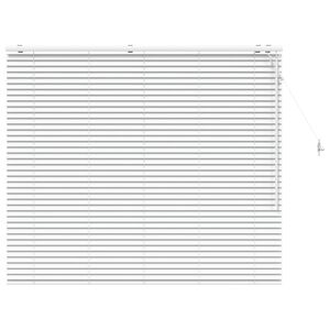 vidaXL Venetian Blind White 145 x 130 cm 35 mm Solid Paulownia Wood
