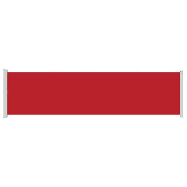 vidaXL Patio Retractable Side Awning 600x160 cm Red