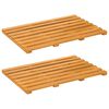 vidaXL Bath Mat Brown 56 x 37 x 2.5 cm Solid Acacia Wood