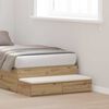 vidaXL Bed Drawers Artisan Oak 100 x 36.5 x 16.5 cm Engineered Wood