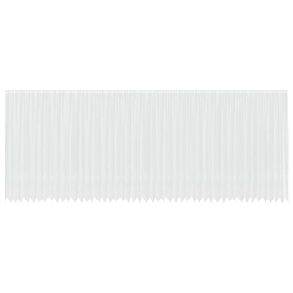 vidaXL Lace Curtain with Curtains Floral White 280x1200cm Polyester