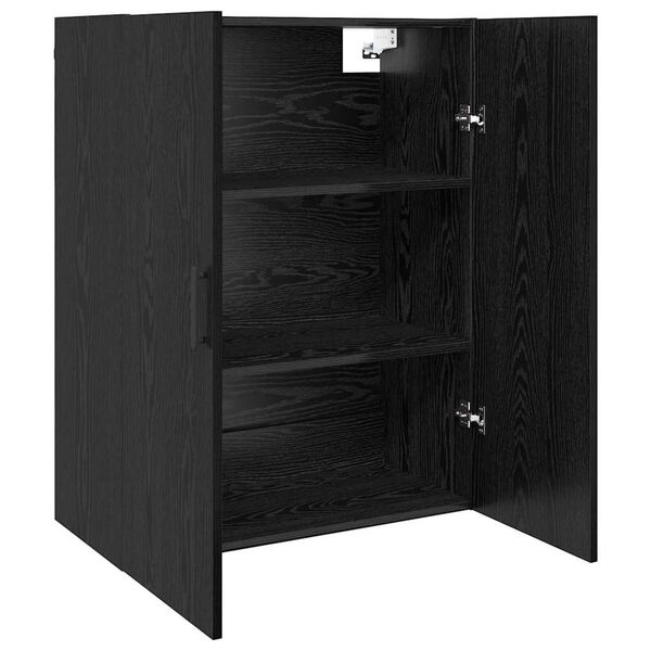 vidaXL Wall-Mounted Cabinet 2 pcs Black Oak 69.5 x 34 x 90 cm